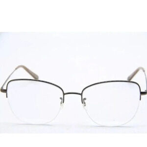 New Garrett Leight Pershing Eyeglasses  54-18  AME-TI GUNMETAL BROWN GLCO